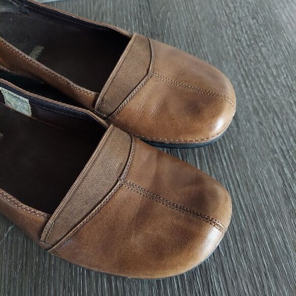 Merrell Apure Saddle Loafers Women's Size 9 Brown Leather Casual Slip Ons - Picture 8 of 13